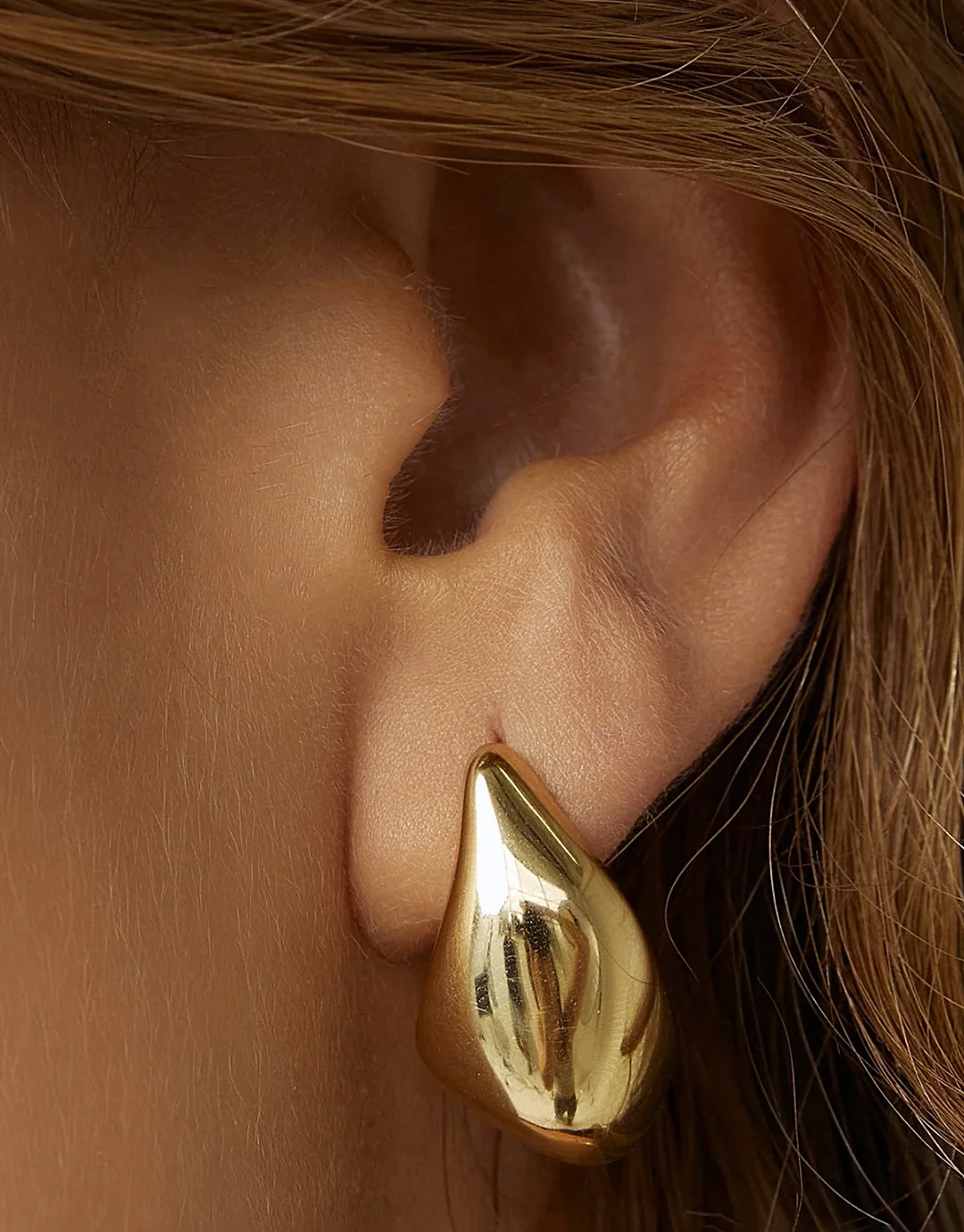 Delphine Gold Earrings - Gold - Image 8