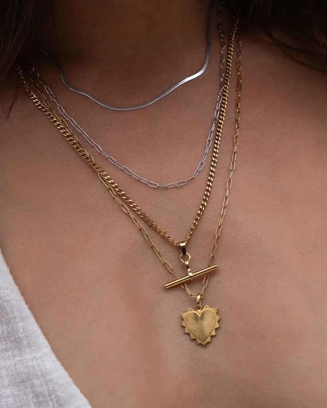 Louie Silver Necklace - Silver - Image 2