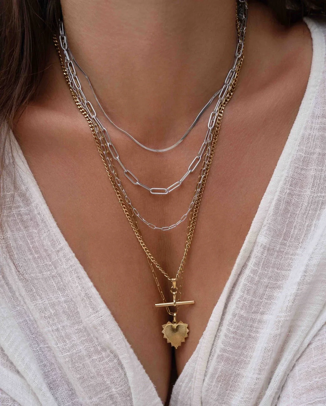 Louie Silver Necklace - Silver - Image 3