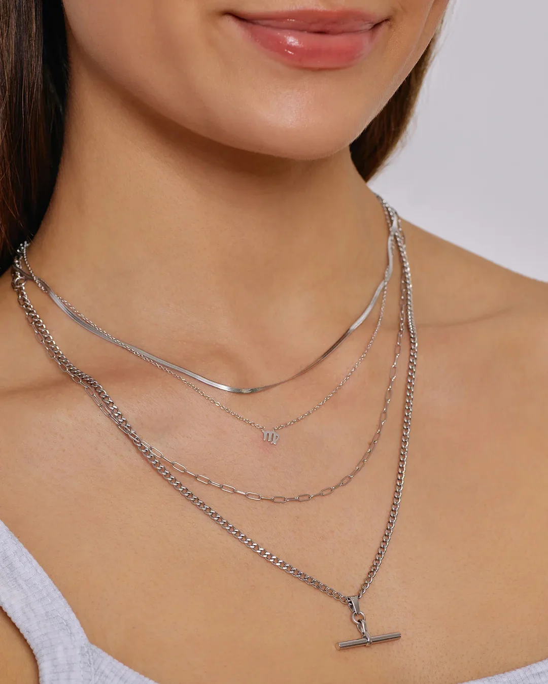 Louie Silver Necklace - Silver - Image 7