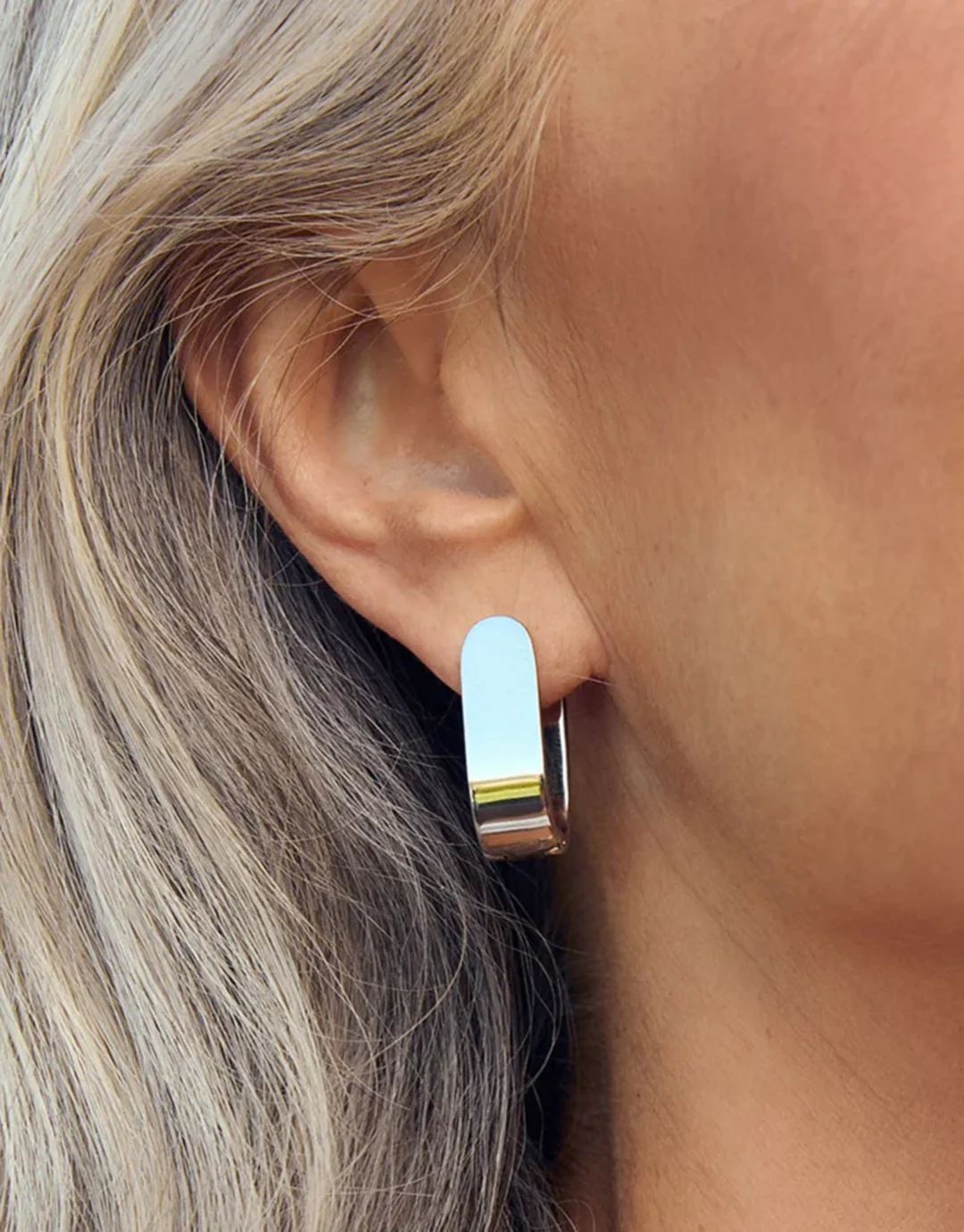 Lucy Silver Earrings - Silver - Image 3