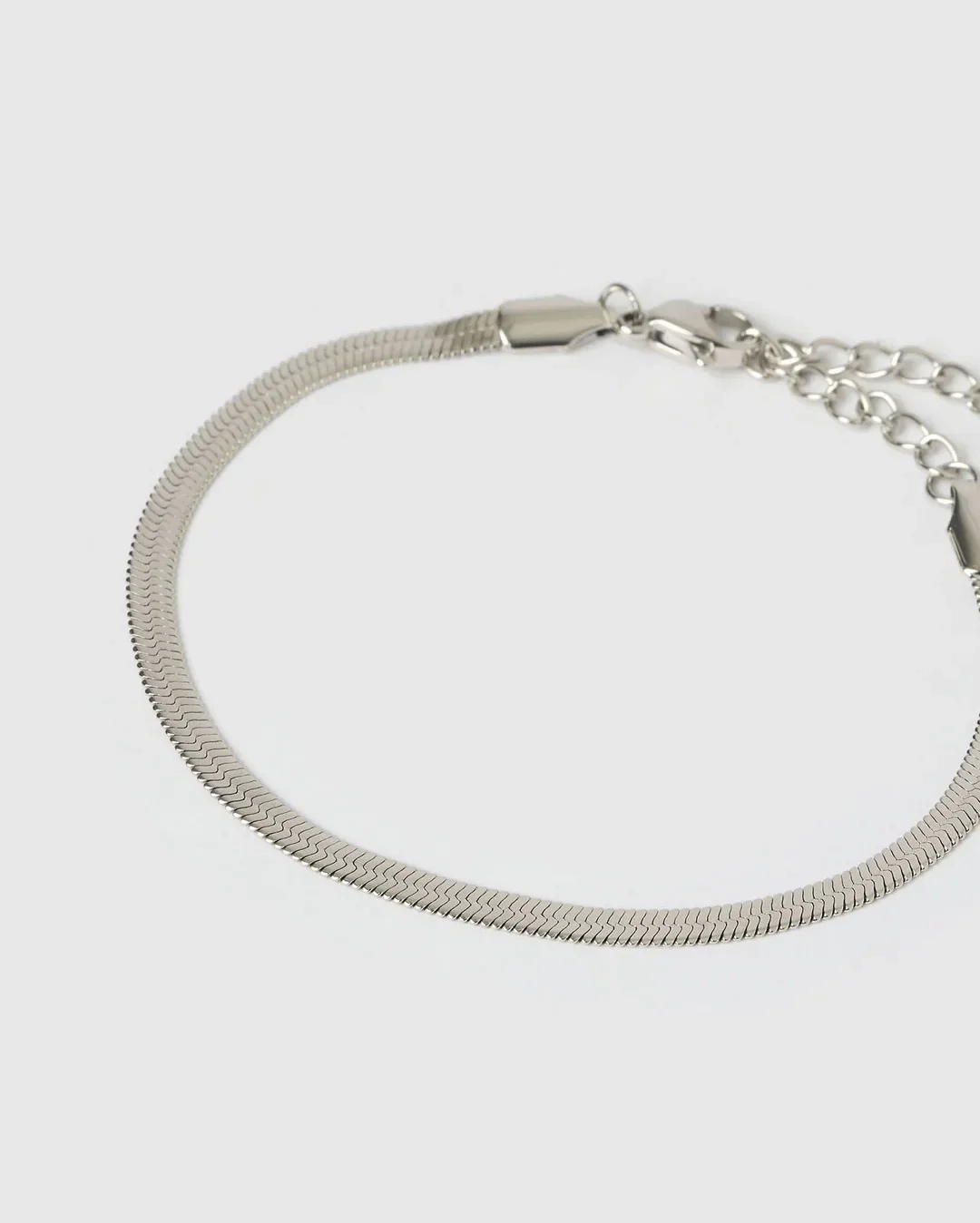 Sylvia Silver Snake Chain Bracelet - Silver - Image 5