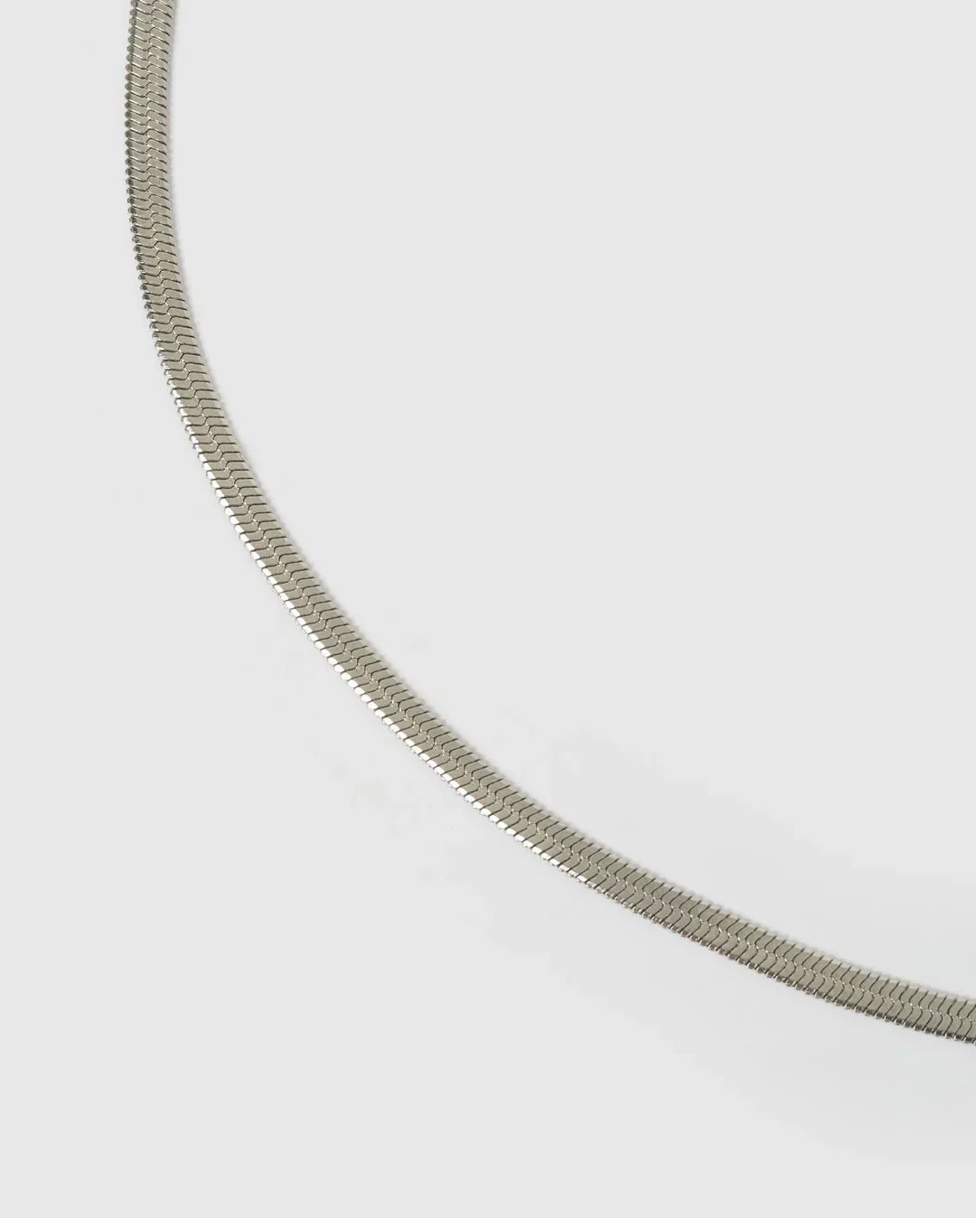 Sylvia Snake Chain Necklace - Silver - Image 5