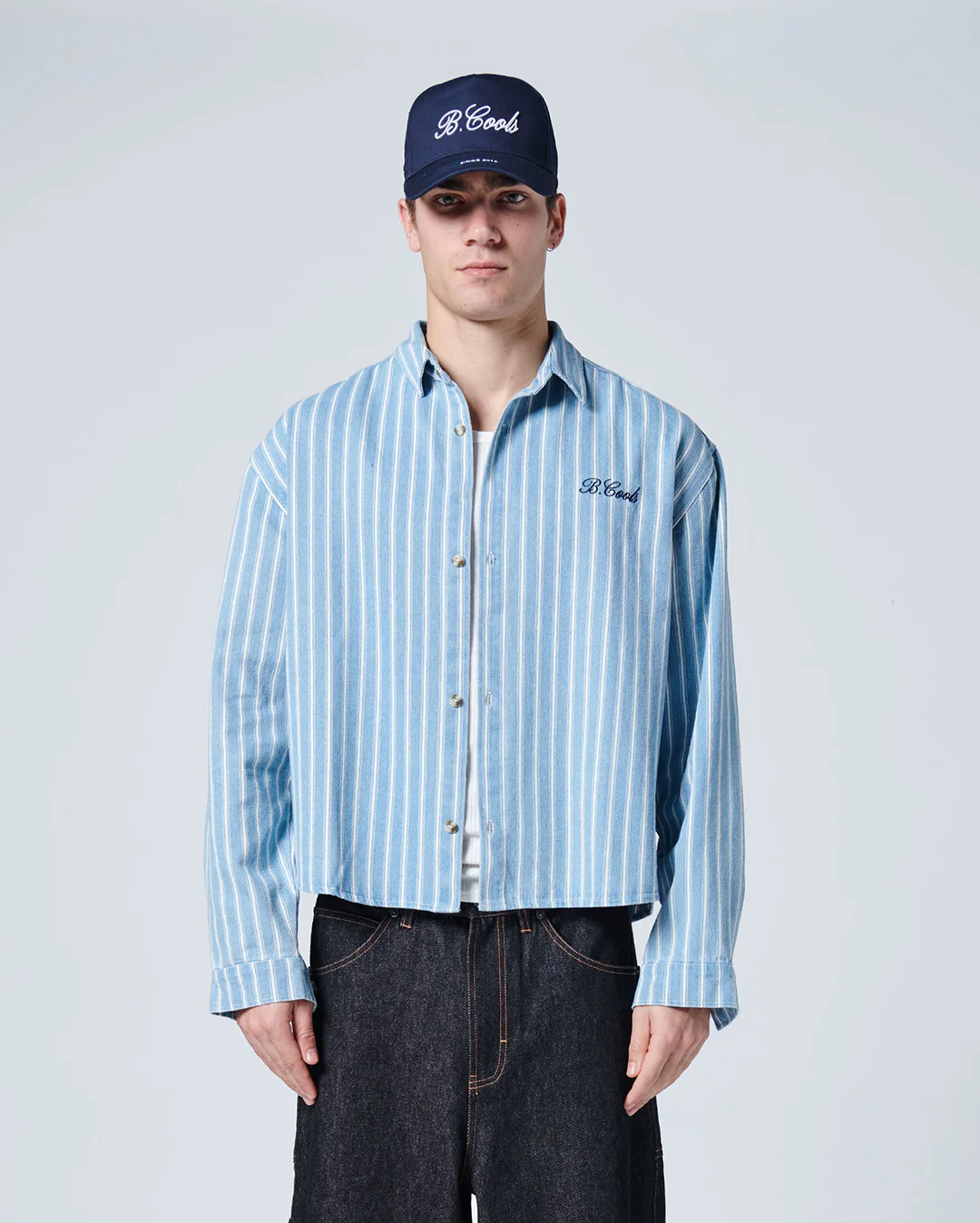 Crop LS Shirt - Blue - Image 3
