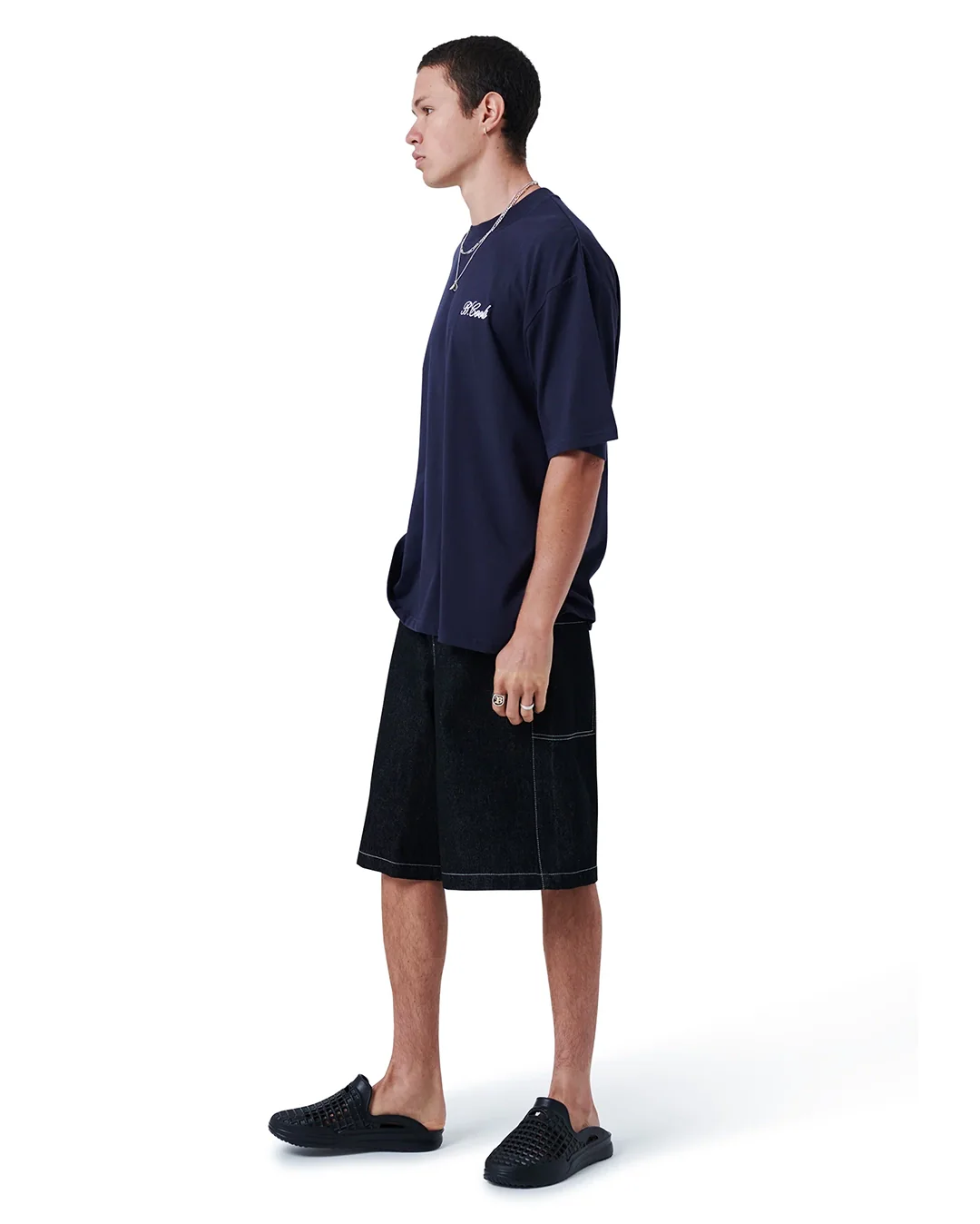 Scribe T-Shirt - Navy - Image 4