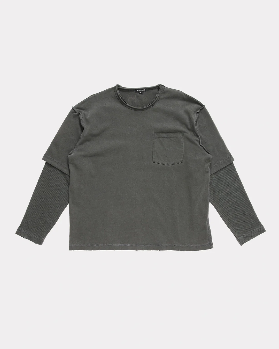 Dream Layer Long Sleeve Tee - Charcoal - Image 2