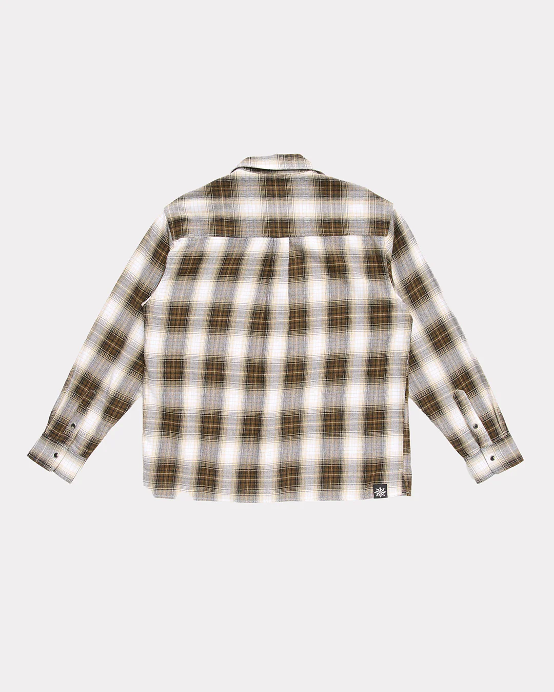 Hold Long Sleeve Shirt - Brown Check - Image 4