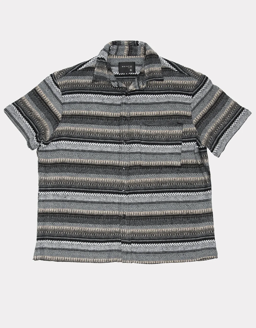Hold Short Sleeve Shirt - Grey Woven - Image 3