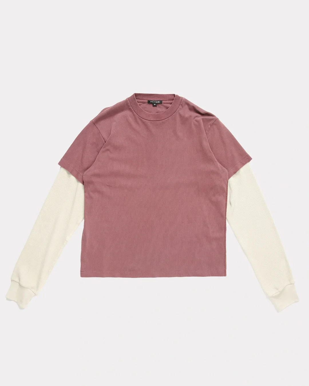 Tide Double Tee - Plum/Bone - Image 3