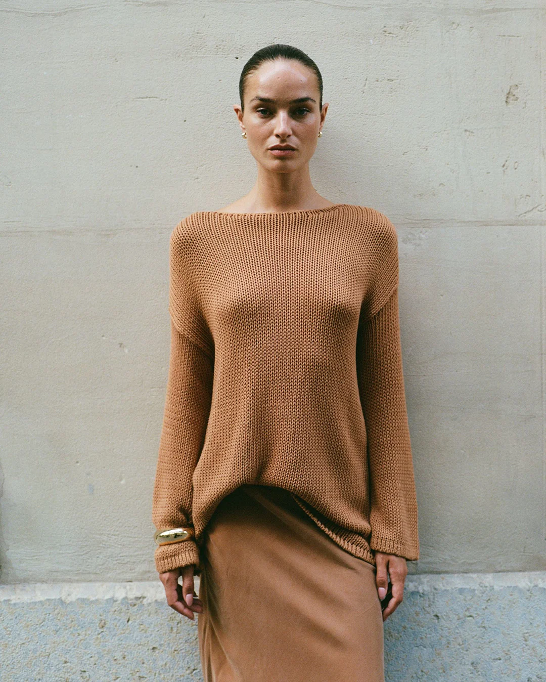 Bell Long Sleeve Knit - Toffee
