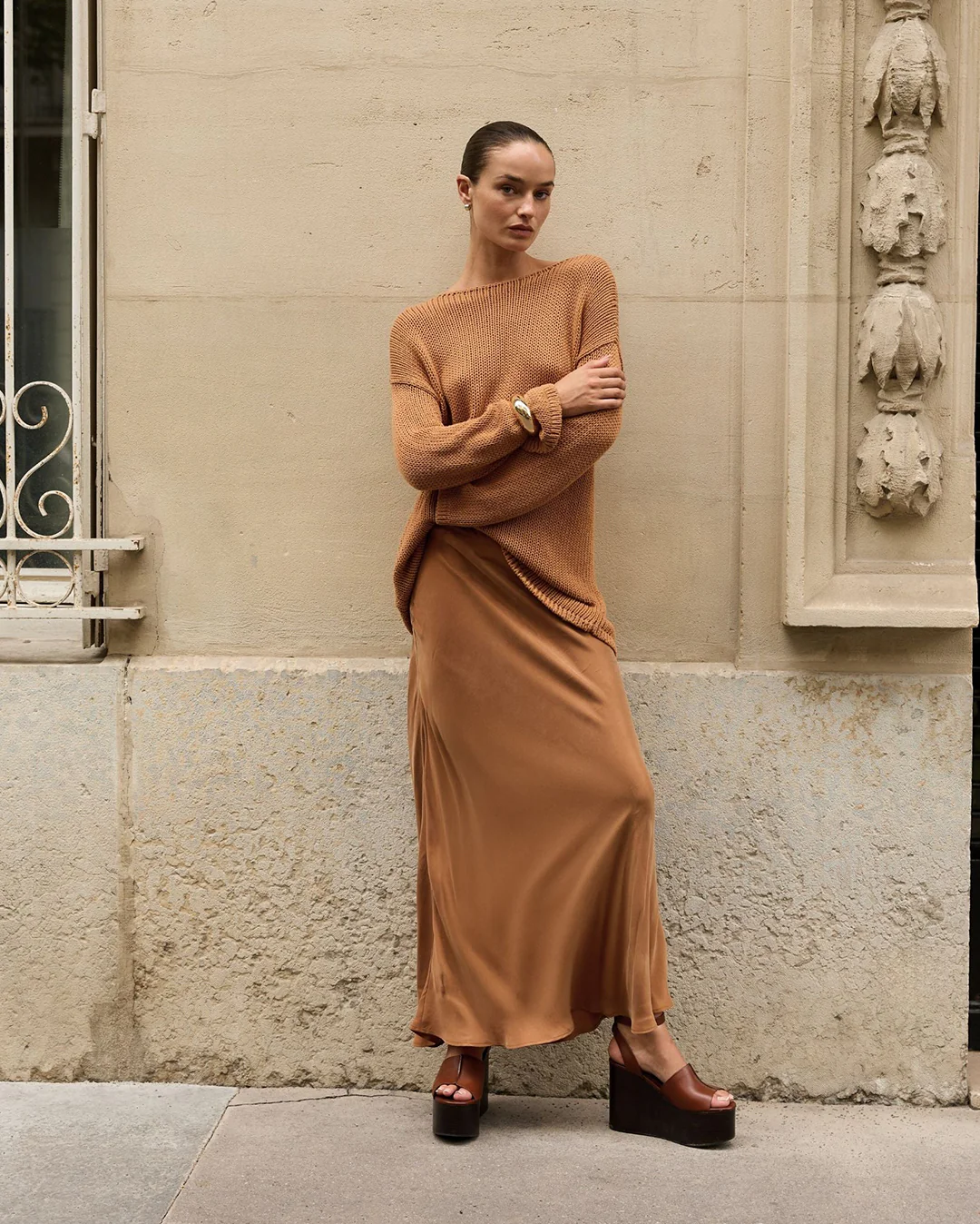 Bell Long Sleeve Knit - Toffee - Image 11