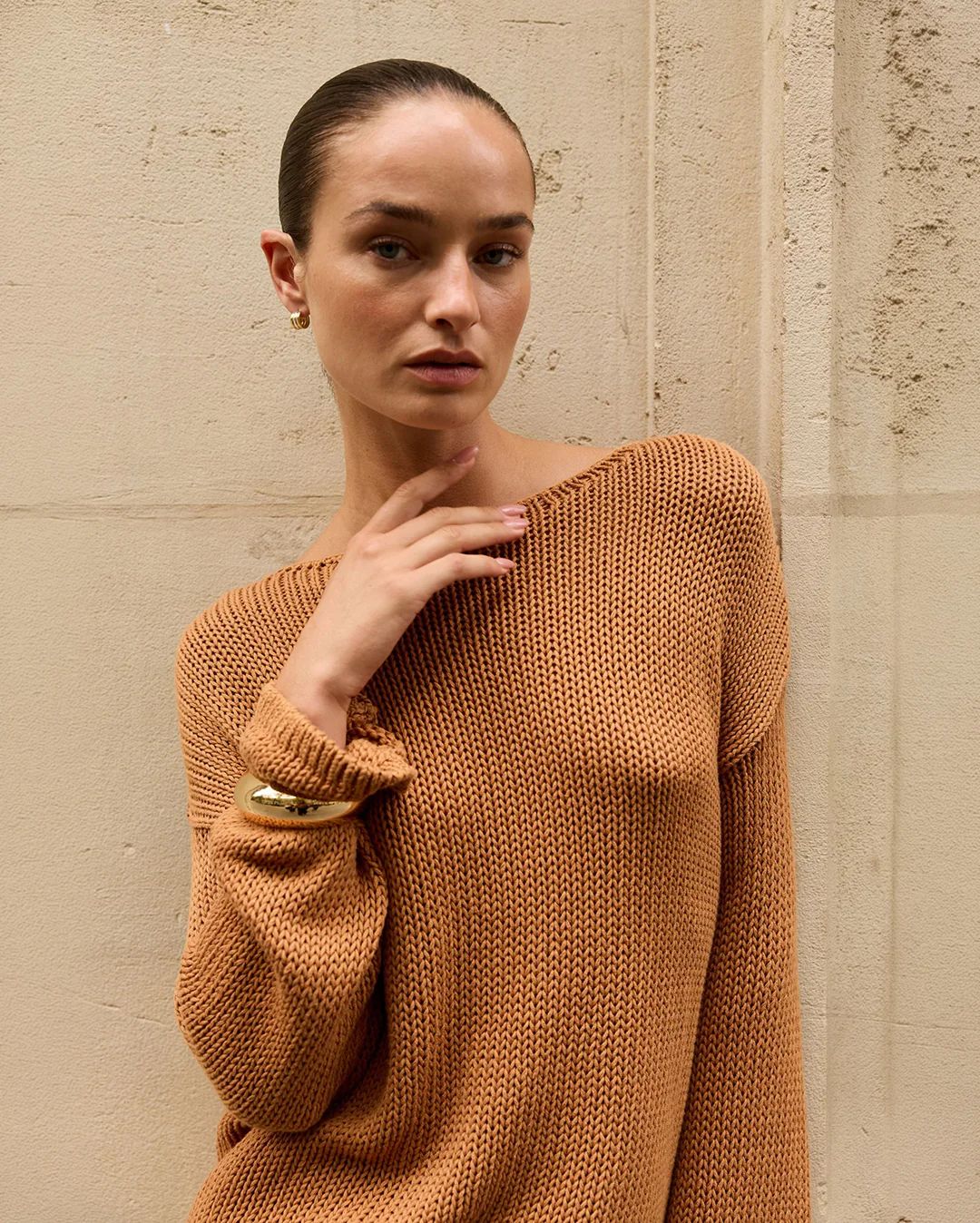 Bell Long Sleeve Knit - Toffee - Image 12