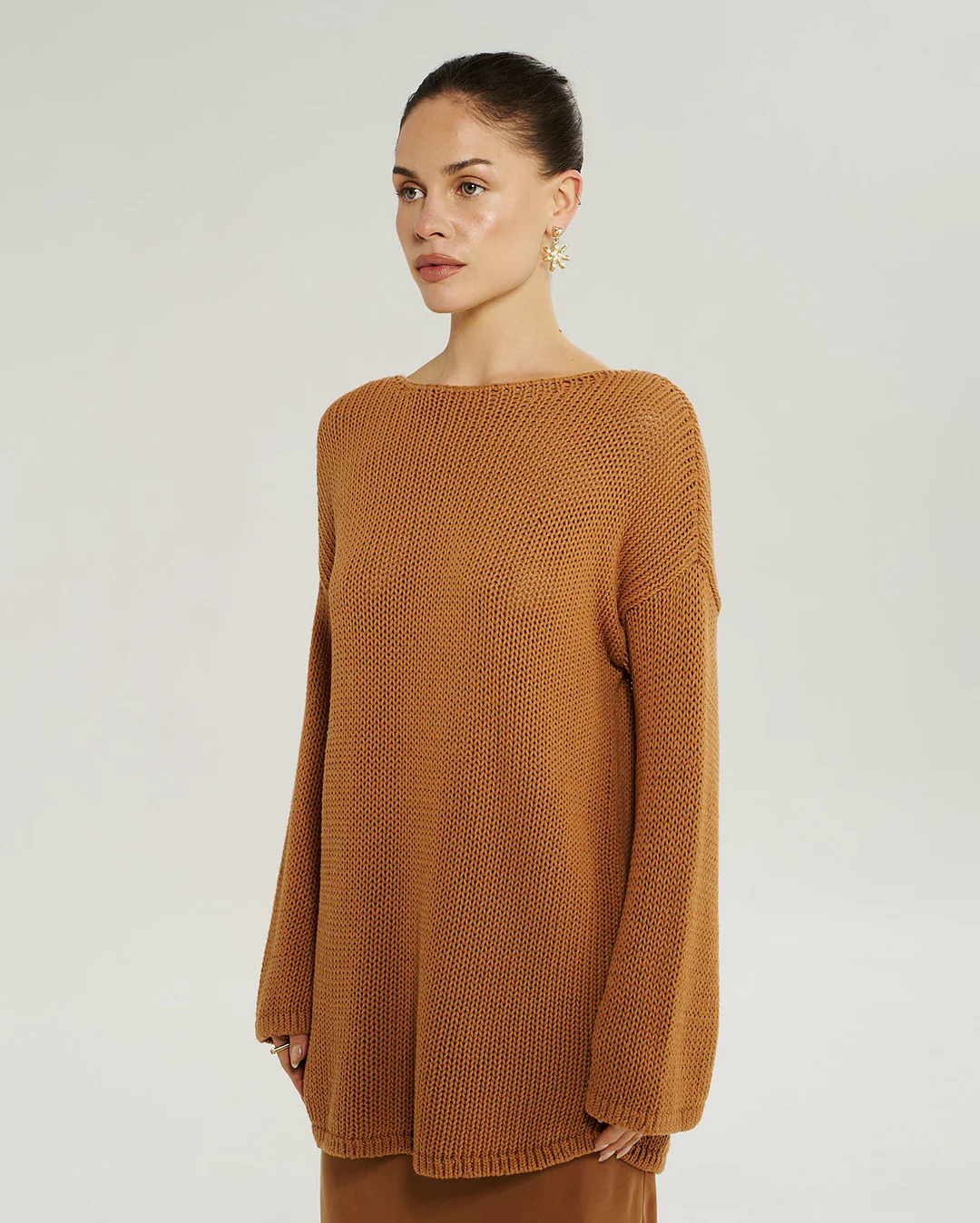 Bell Long Sleeve Knit - Toffee - Image 3