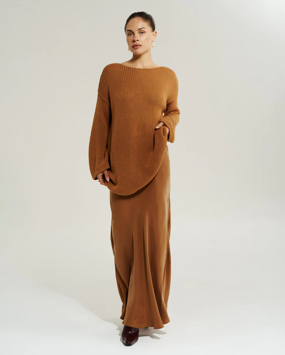 Bell Long Sleeve Knit - Toffee - Image 6