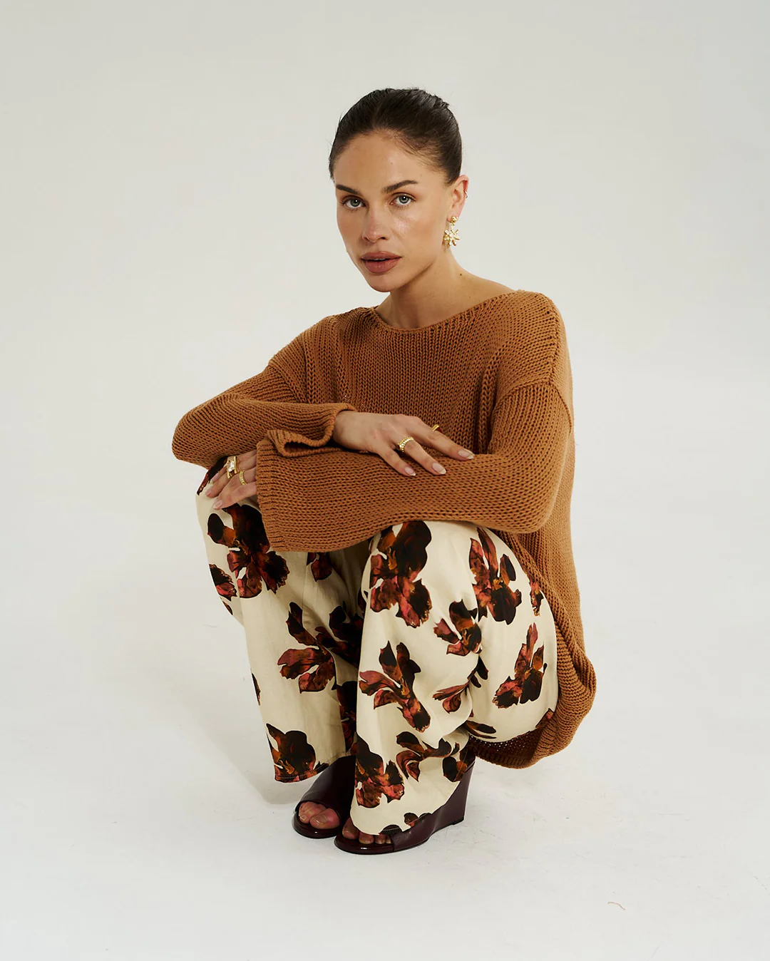 Bell Long Sleeve Knit - Toffee - Image 8