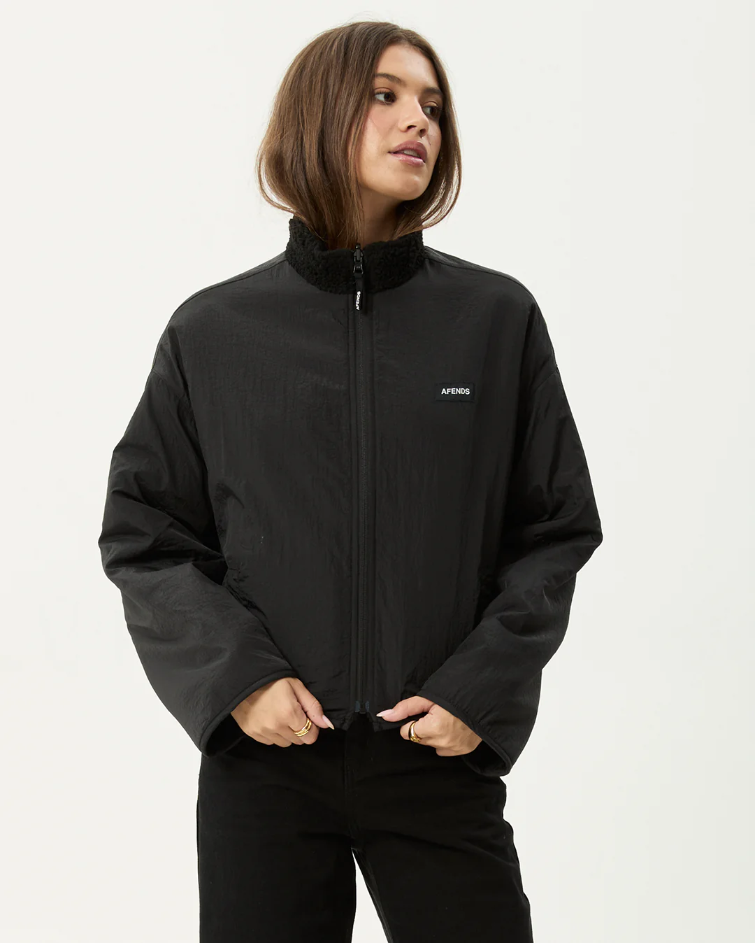 Berlin - Reversible Polar Fleece Jacket - Black