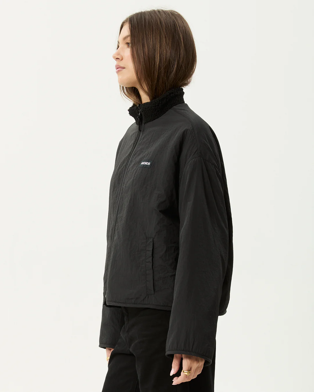 Berlin - Reversible Polar Fleece Jacket - Black - Image 4