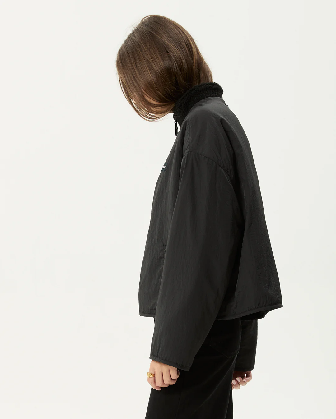 Berlin - Reversible Polar Fleece Jacket - Black - Image 7