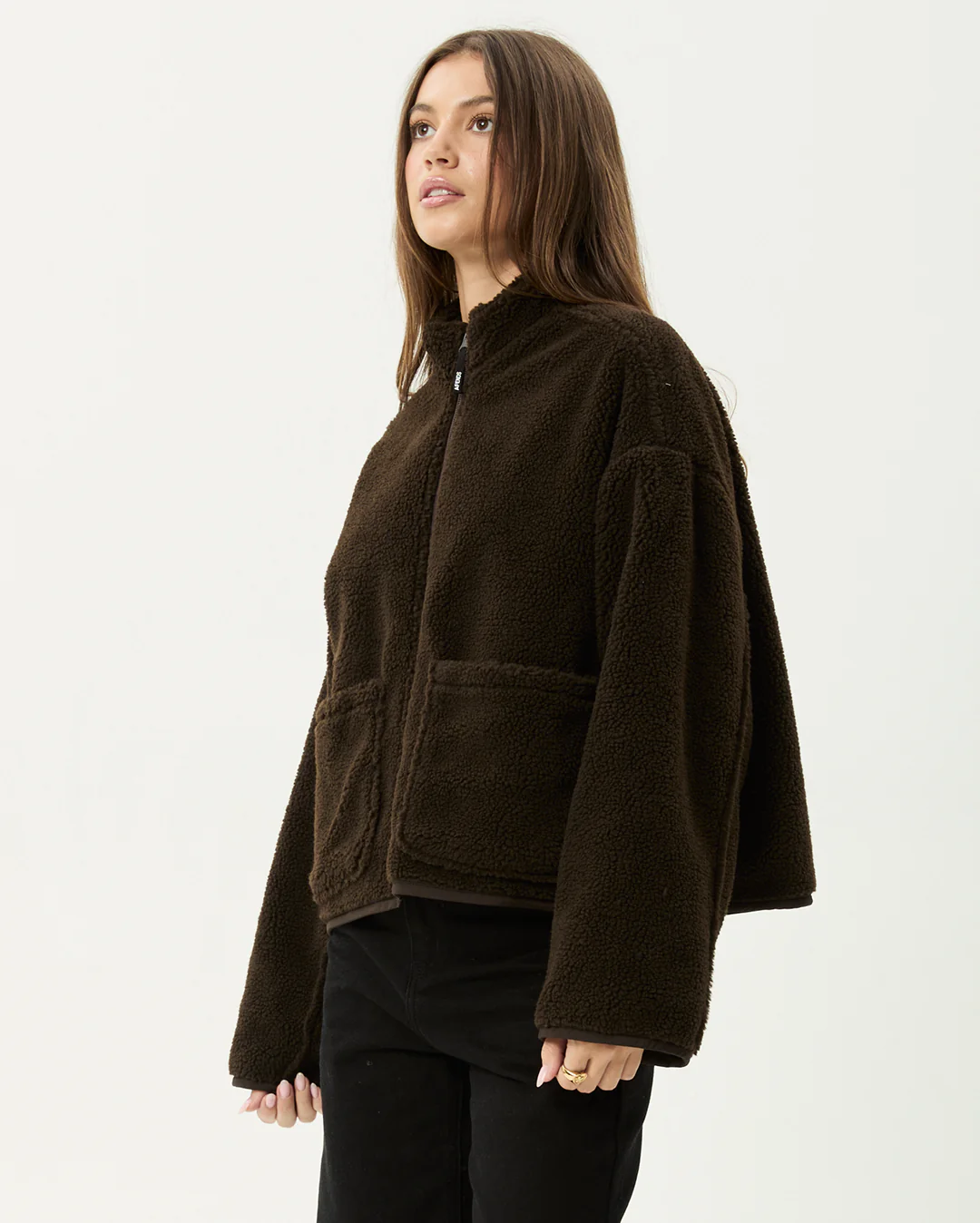 Berlin - Reversible Polar Fleece Jacket - Coffee - Image 5