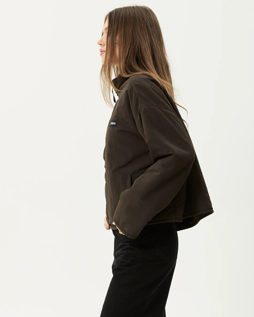 Berlin - Reversible Polar Fleece Jacket - Coffee - Image 6