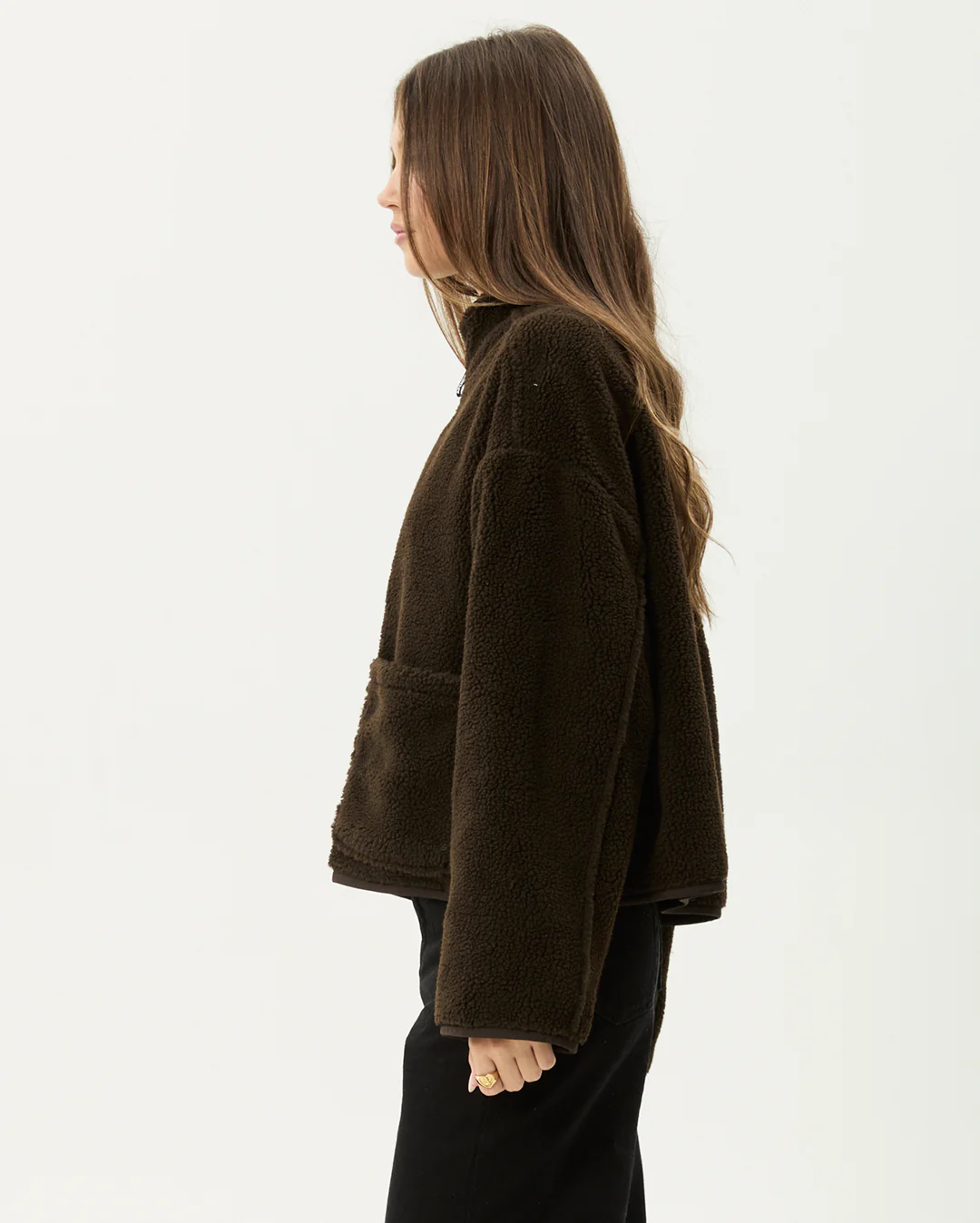 Berlin - Reversible Polar Fleece Jacket - Coffee - Image 7