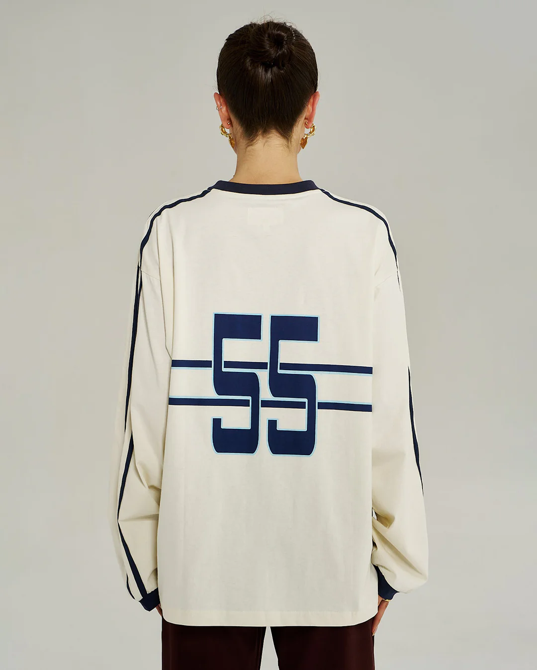 Bleu 55 Long Sleeve Tee - Vintage White - Image 3