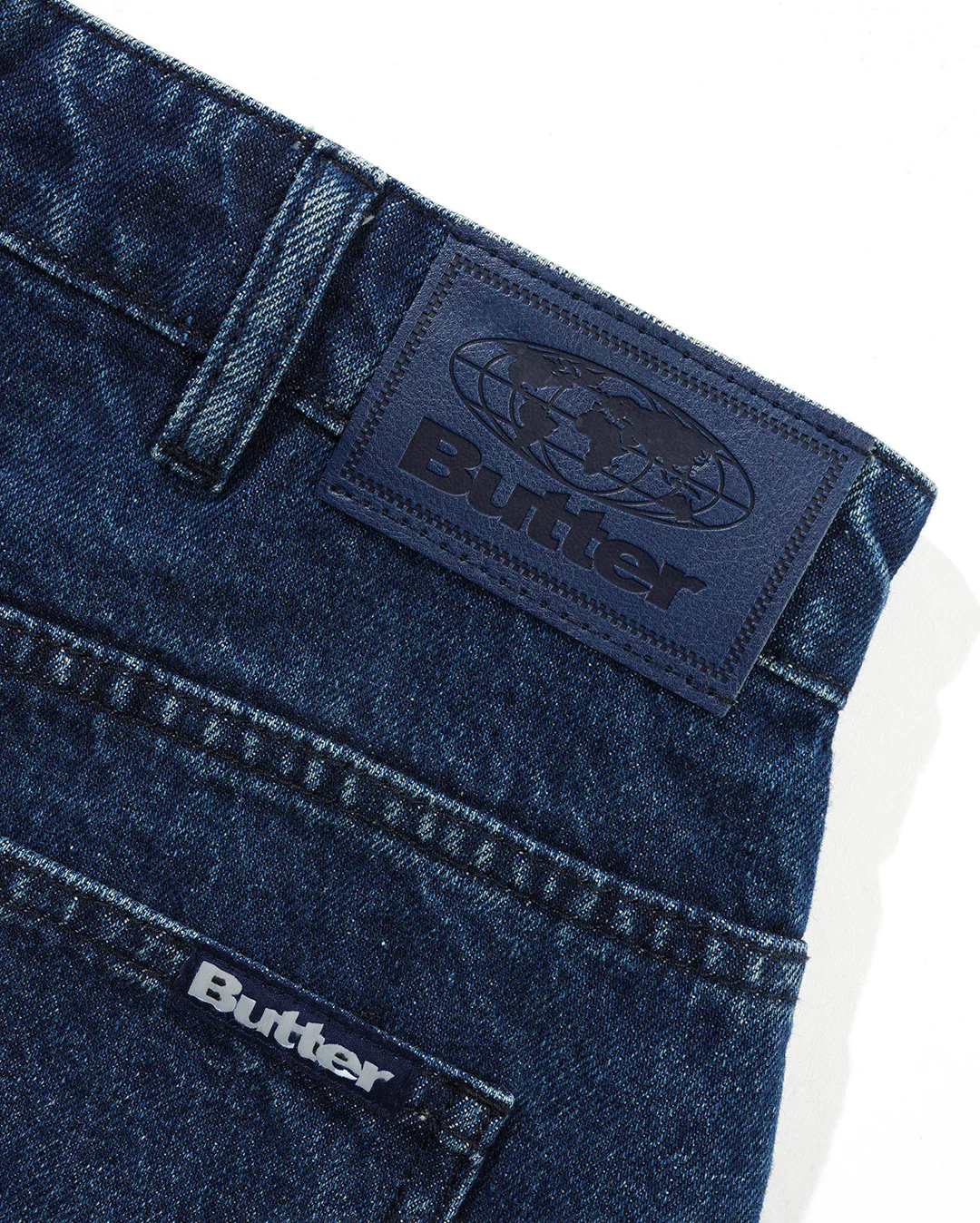 Baggy Denim Shorts - Dark Blue - Image 4
