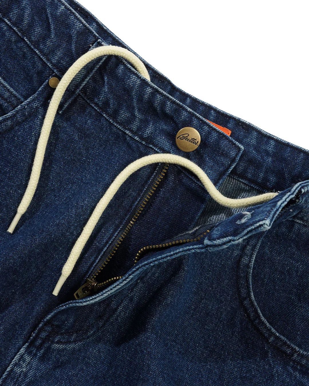 Baggy Denim Shorts - Dark Blue - Image 5