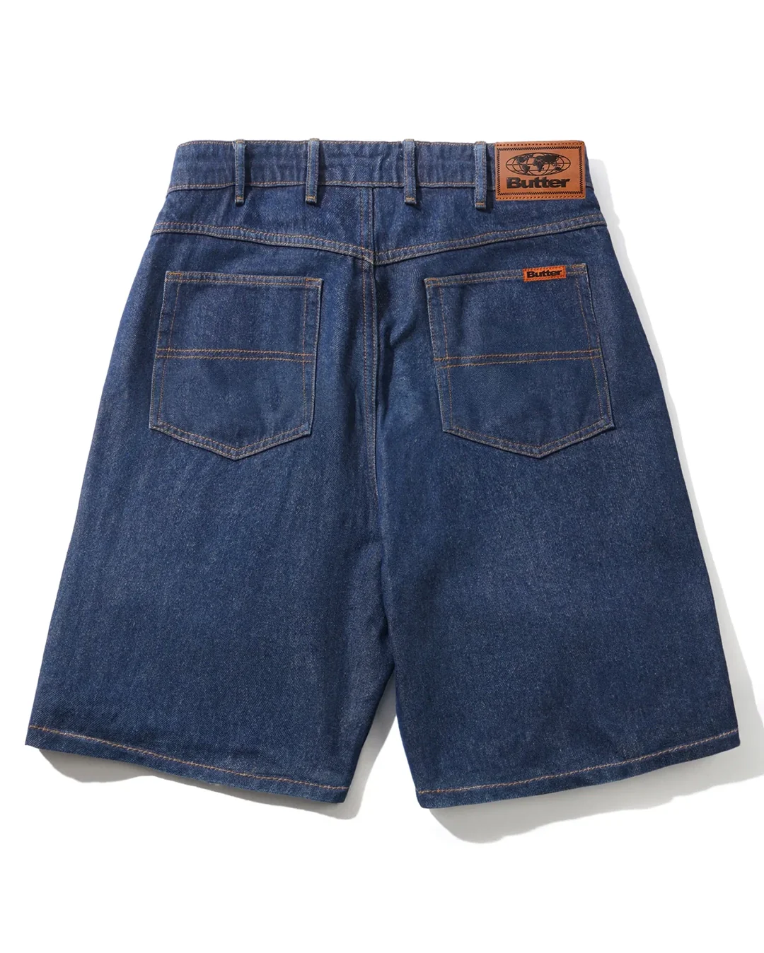 Baggy Denim Shorts - Dark Indigo - Image 2