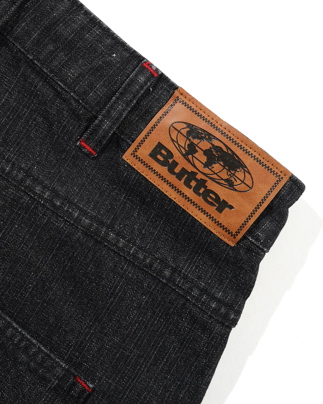 Blotch Denim Shorts - Streaky Black - Image 5