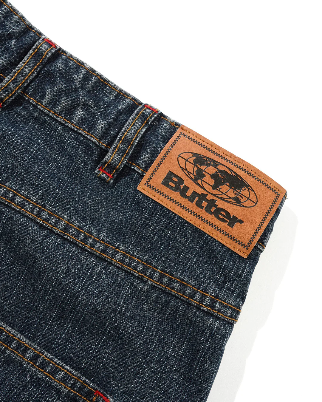 Blotch Denim Shorts - Streaky Navy - Image 4