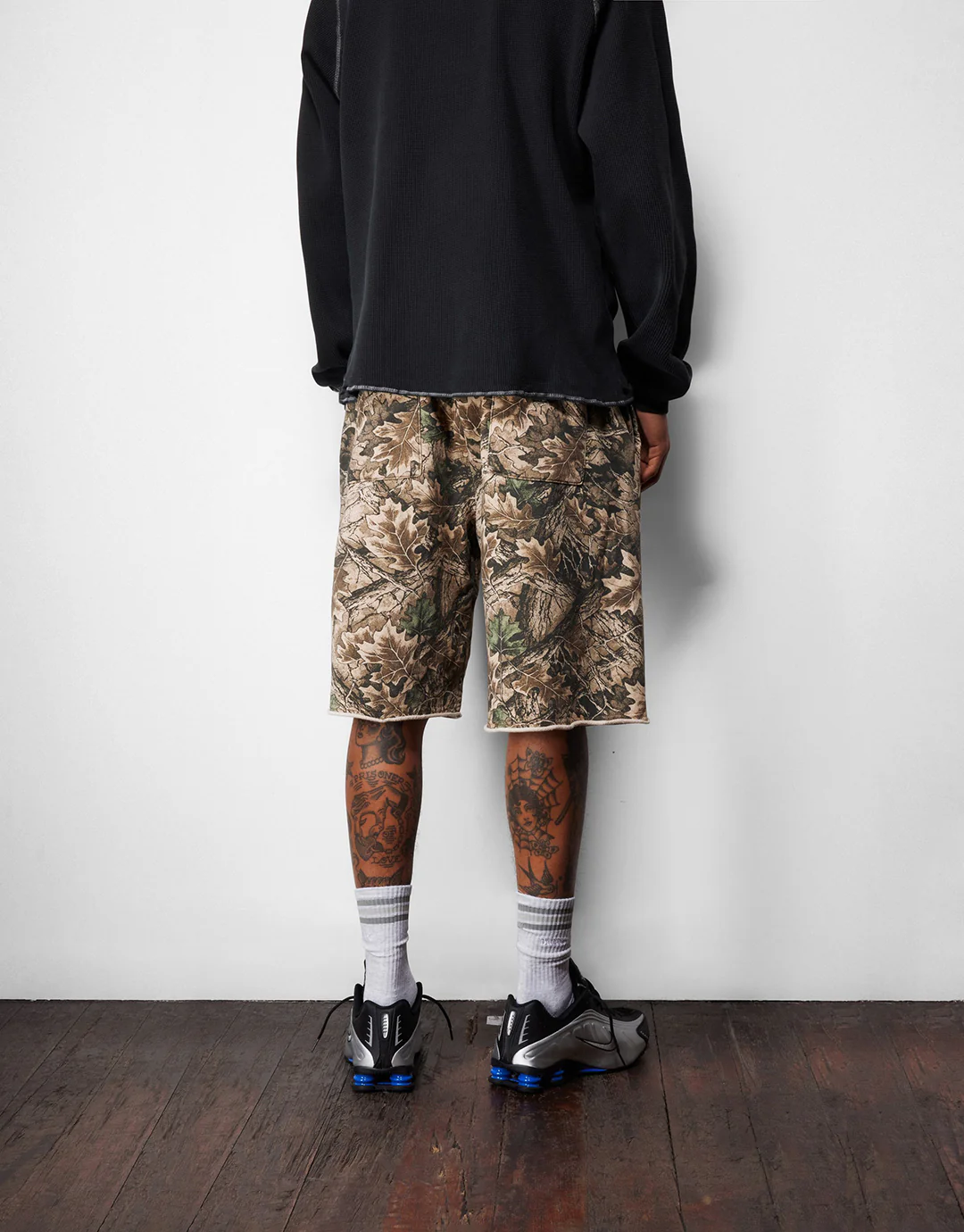 Fleece Shorts - Forest Camo