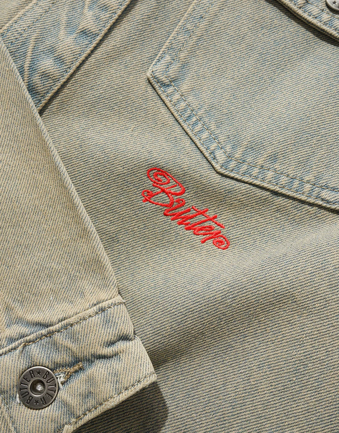 Garage Denim Jacket - Sunfade Blue - Image 3