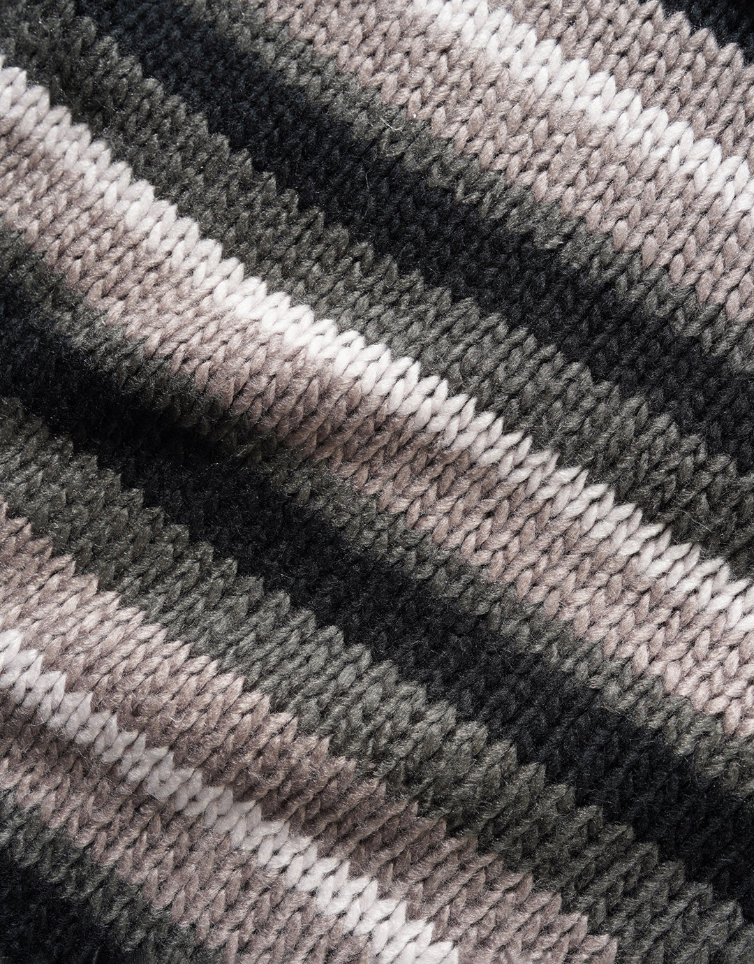 Ombre Stripe Knit Sweater - Black - Image 3