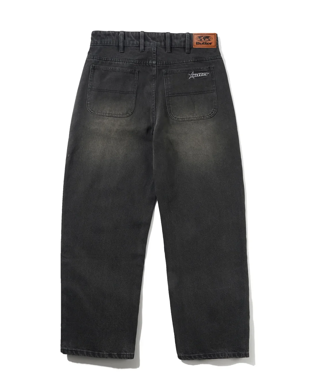 Racer Denim Jeans - Faded Black - Image 2