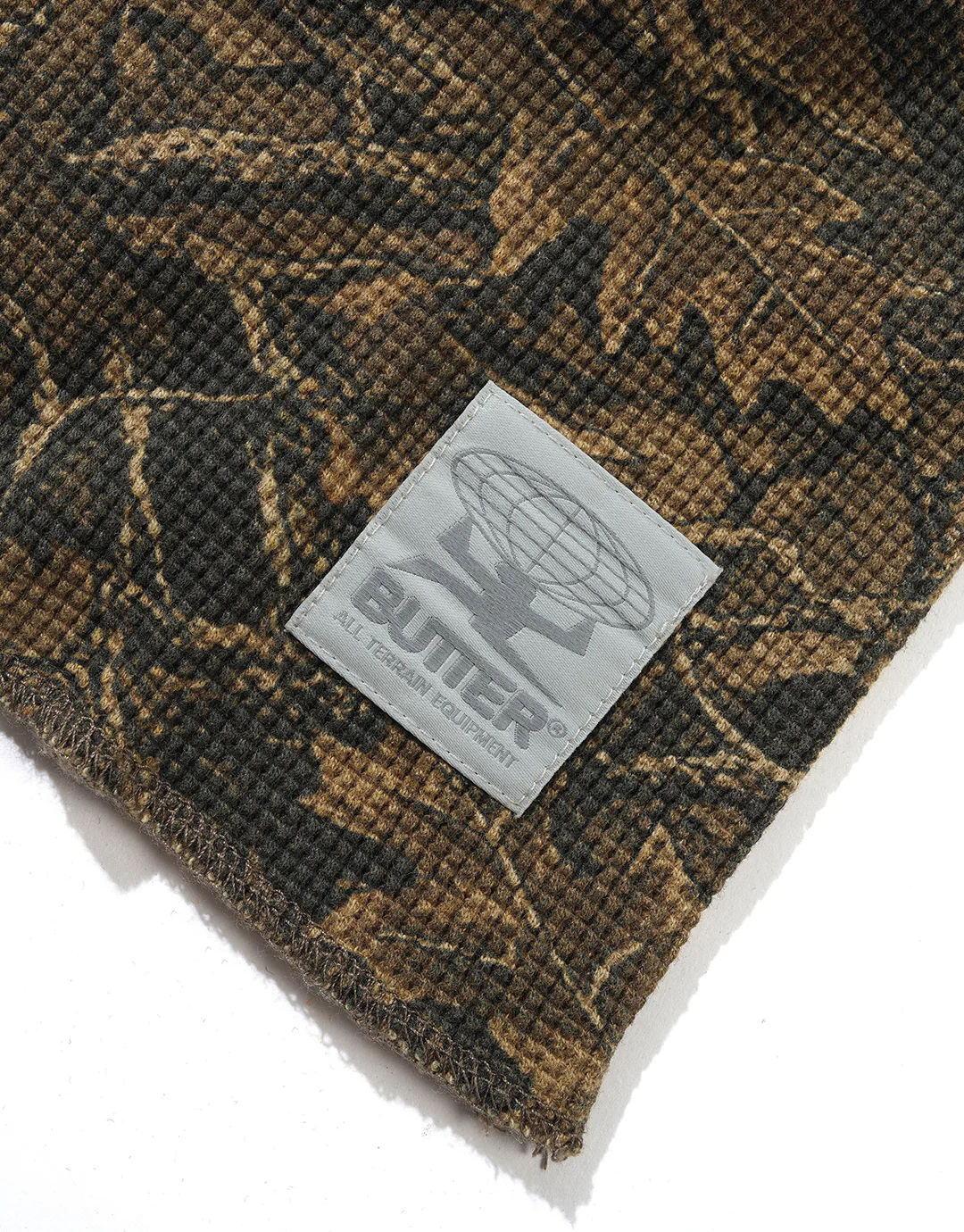 Waffle Long Sleeve Top - Forest Camo - Image 3
