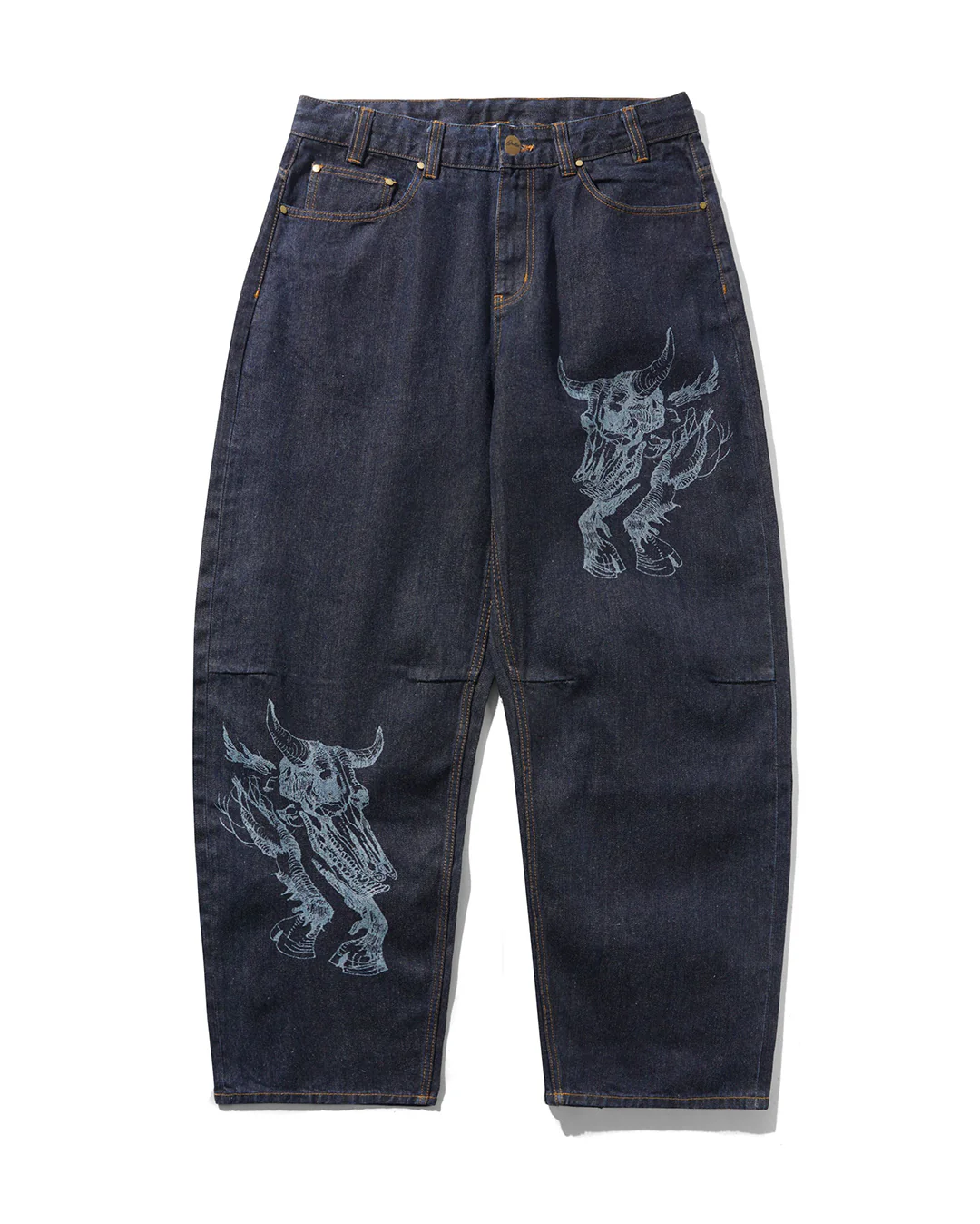 Bull Selvedge Denim Jeans - Raw Indigo