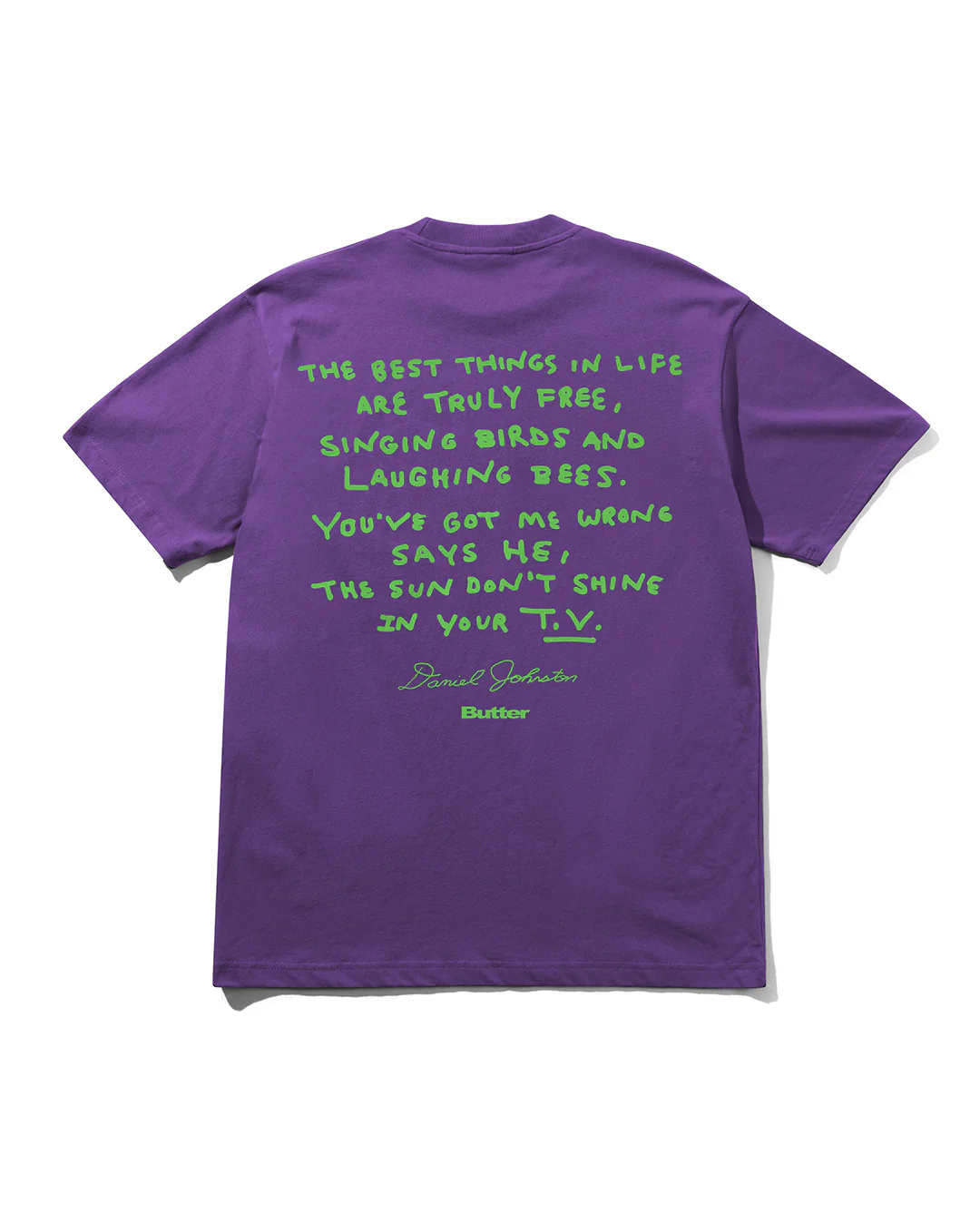 Don't Be Scared Tee - Grape - Image 2