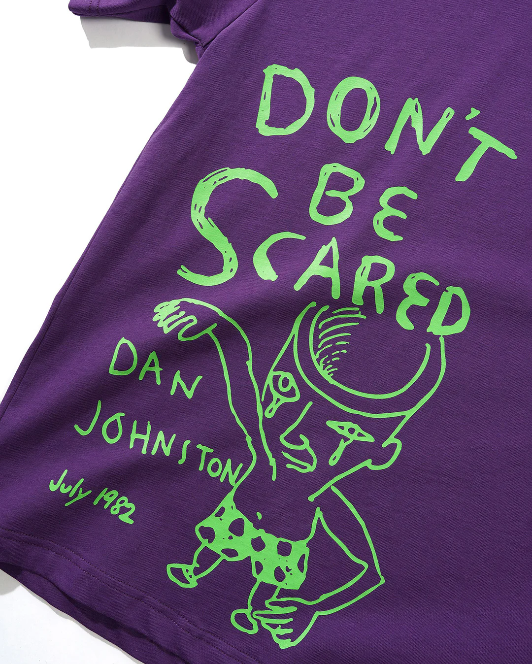 Don't Be Scared Tee - Grape - Image 5