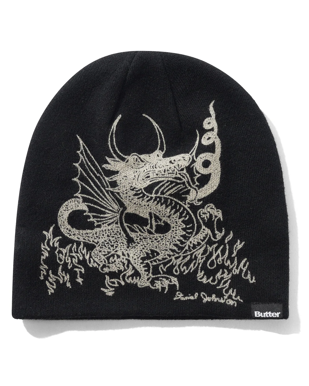 Dragon Skully Beanie - Black