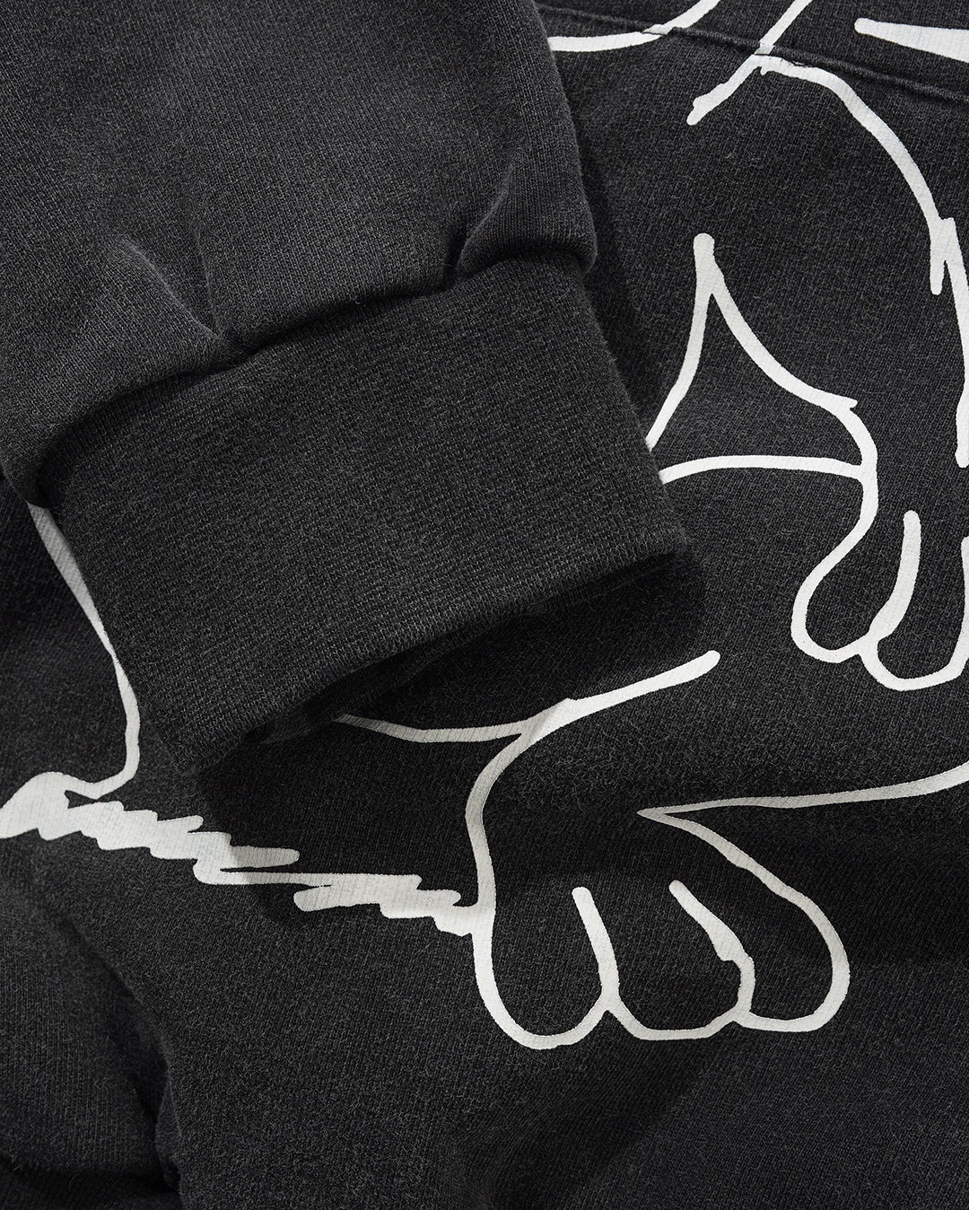 Enemy Pullover Hood - Distressed Washed Black - Image 5