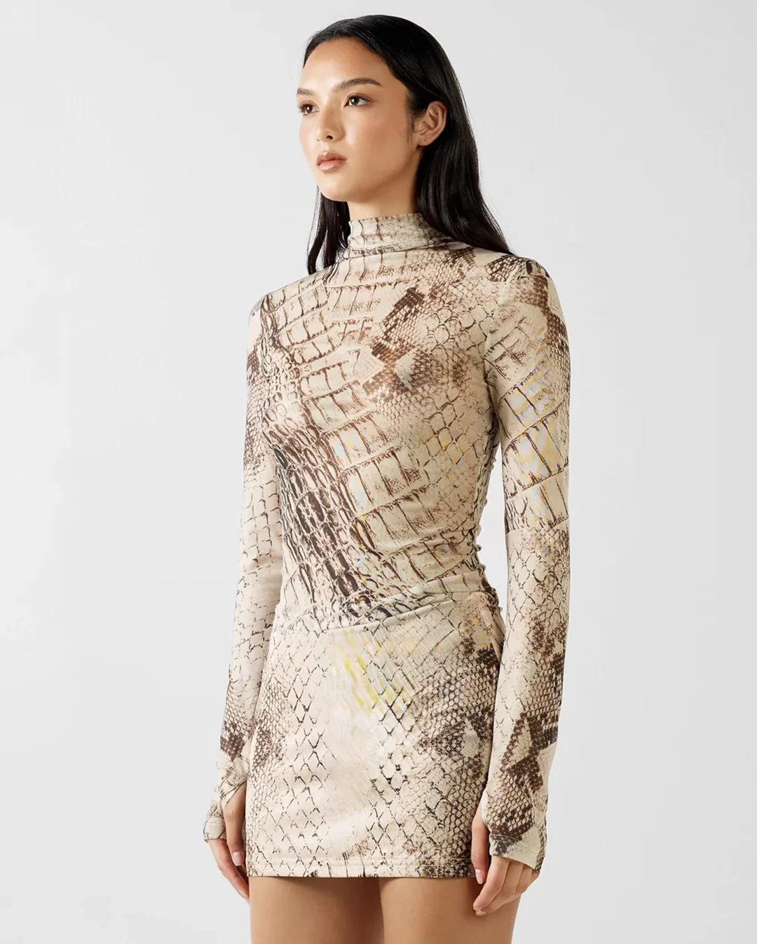 Ellio Long Sleeve Top - Scale Print