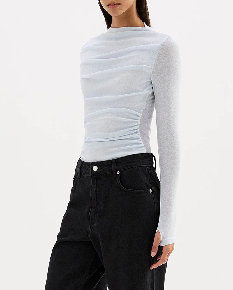 Calista Mesh LS Top - Glacier - Image 4