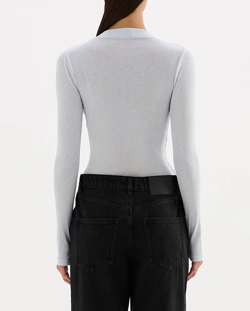 Calista Mesh LS Top - Glacier - Image 5