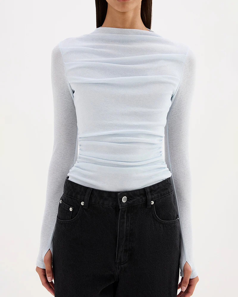 Calista Mesh LS Top - Glacier - Image 7