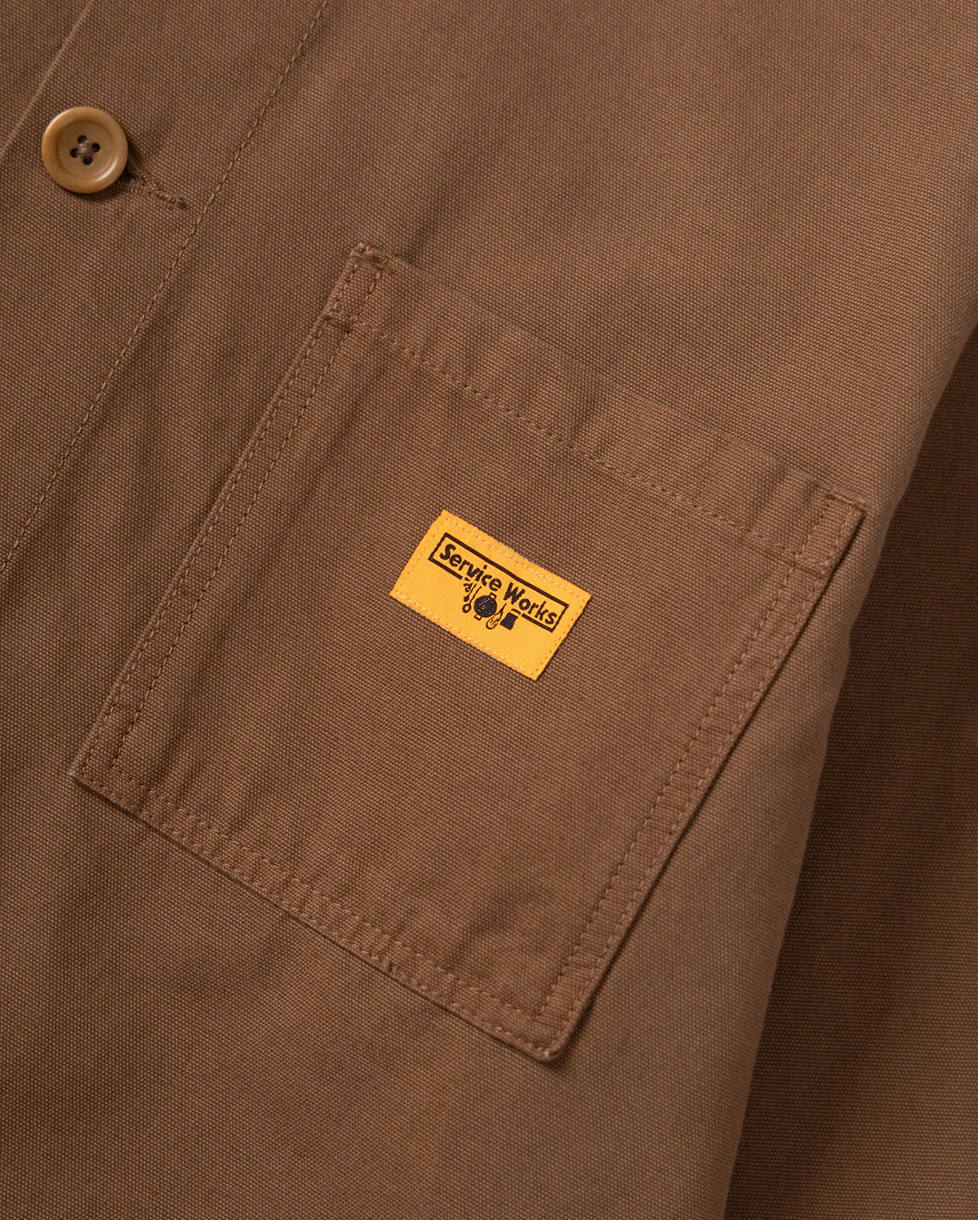 Canvas Chore Shirt - Bark - Image 7