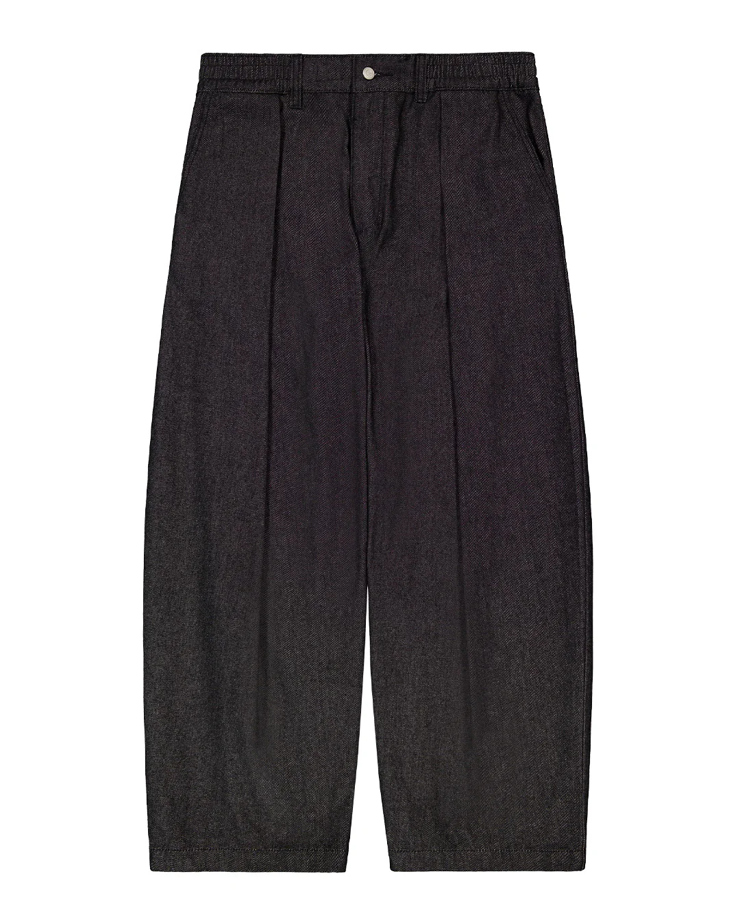Hakama Pleated Pants - Black Denim
