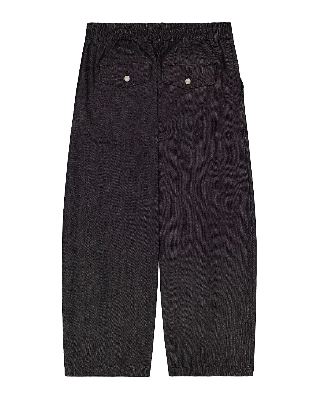 Hakama Pleated Pants - Black Denim - Image 3