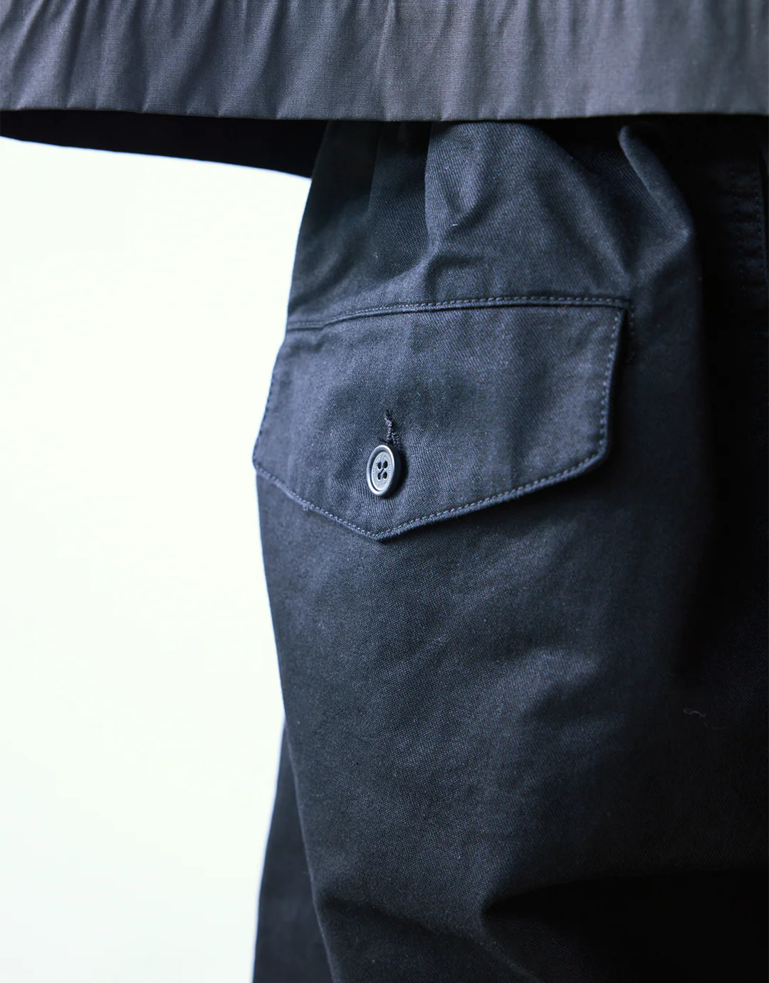 Hakama Pleated Pants - Black - Image 6