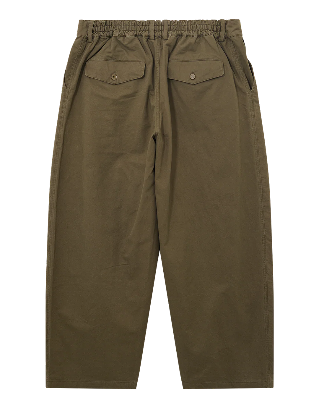 Hakama Pleated Pants - Olive - Image 3